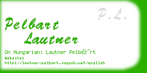 pelbart lautner business card